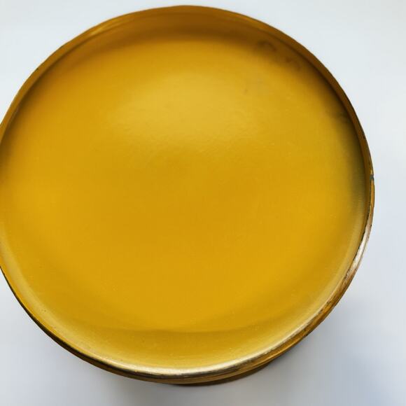 Vintage Painted Large Tin Folk Art Toleware Hand Painted Primitive Storage Metal - Picture 6 of 11